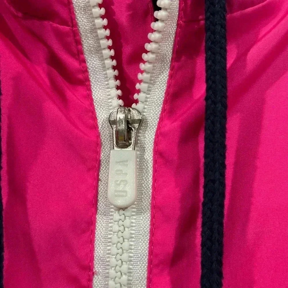 U.S Polo Assn Women’s Pink Windbreaker Size Large - Picture 4 of 11